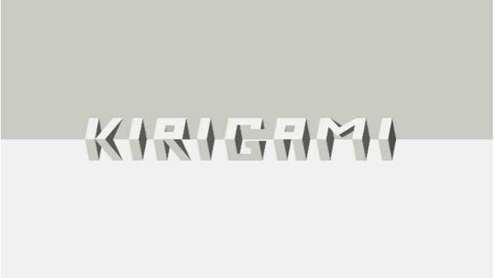El Kirigami con tijeras y papel